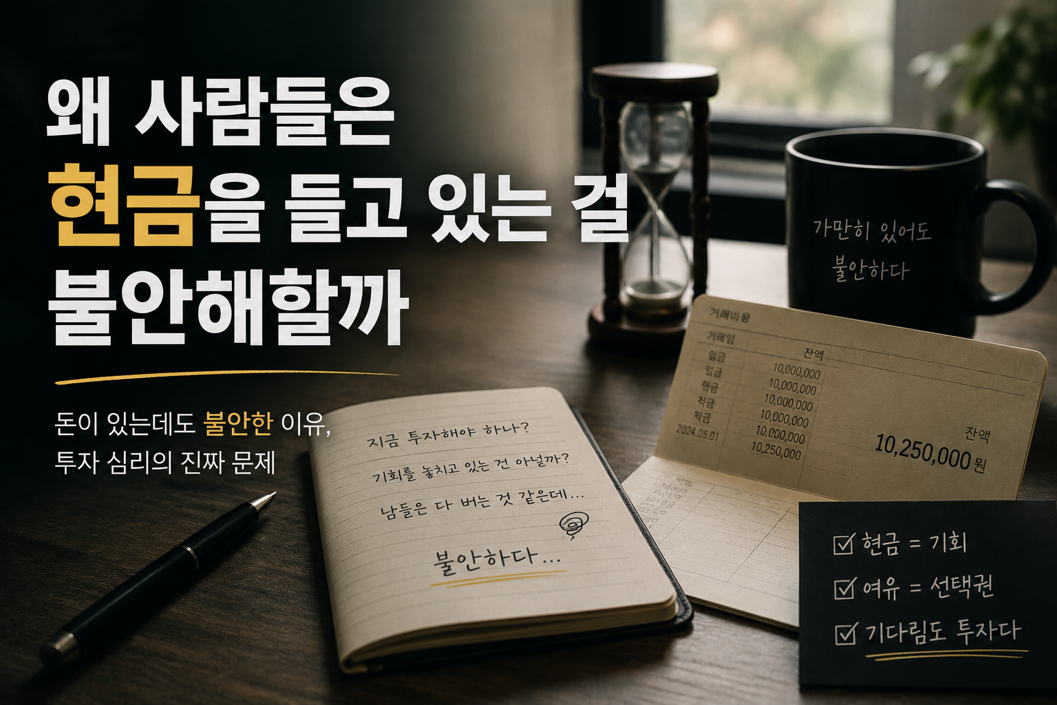 왜 사람들은 현금을 들고 있는 걸 불안해할까