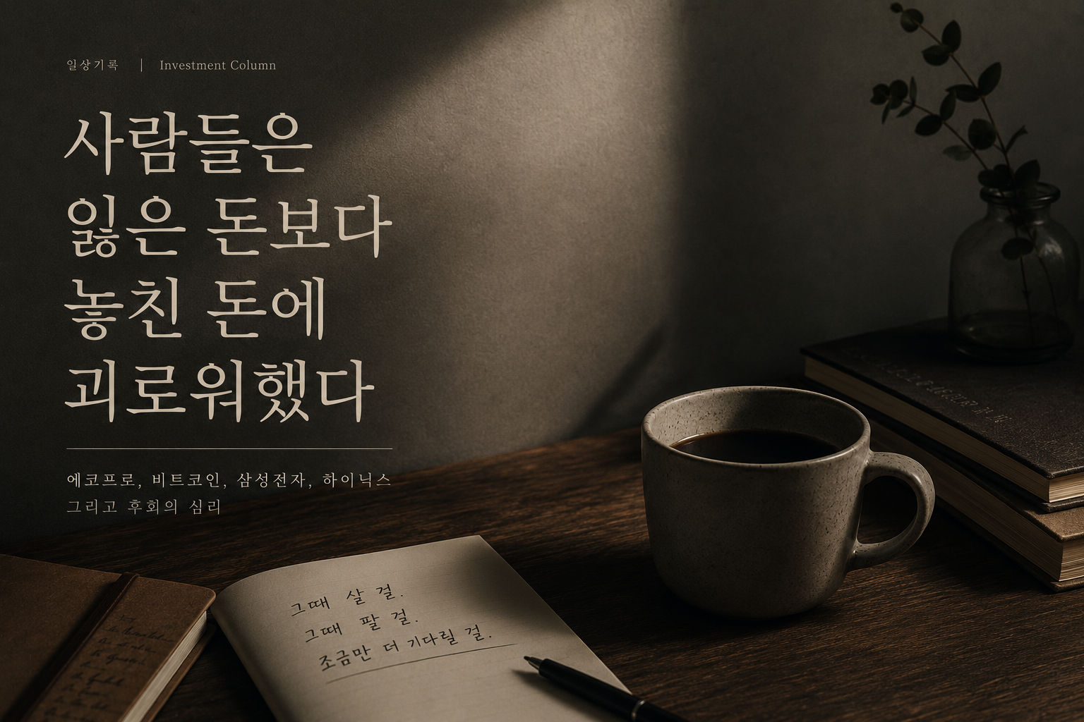 사람들은 잃은 돈보다 놓친 돈에 괴로워했다