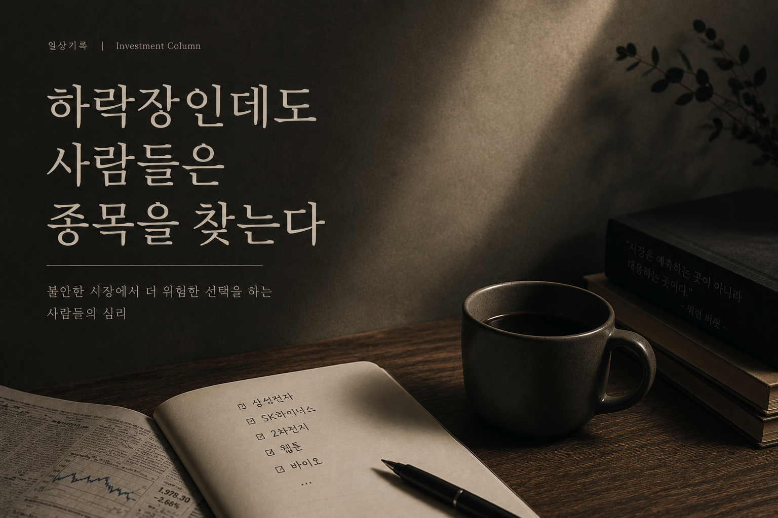 하락장인데도 사람들은 종목을 찾는다