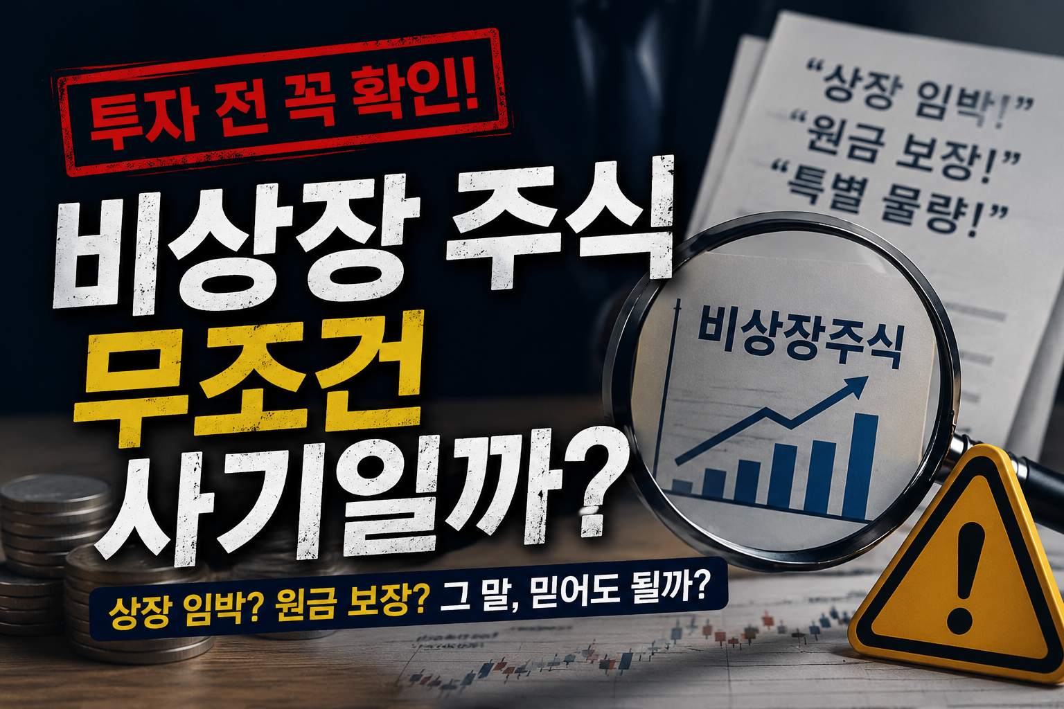 비상장 주식 무조건 사기일까?